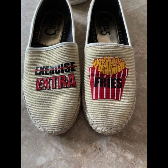 Sam Edelman CIRCUS Espadrille Extra Fries Tan Slip On Loafer Size 8 - Picture 2 of 9